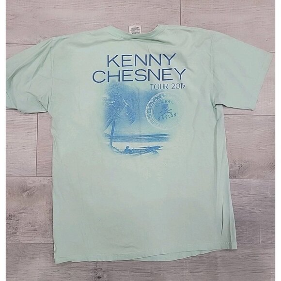 Kenny Chesney Shirt Womens Large Comfort Colors Concert Revival Tour Merch 2015 - Picture 5 of 5